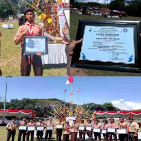 SMAN 1 Sukomoro Dinobatkan Juara Tercermat Lomba Pioneering Penegak & Pandega Kwarcab Nganjuk 2025